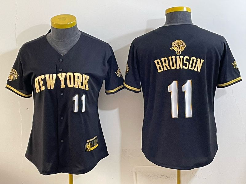 Youth New York Knicks #11 Brunson black 2026 Nike NBA jersey 0715001